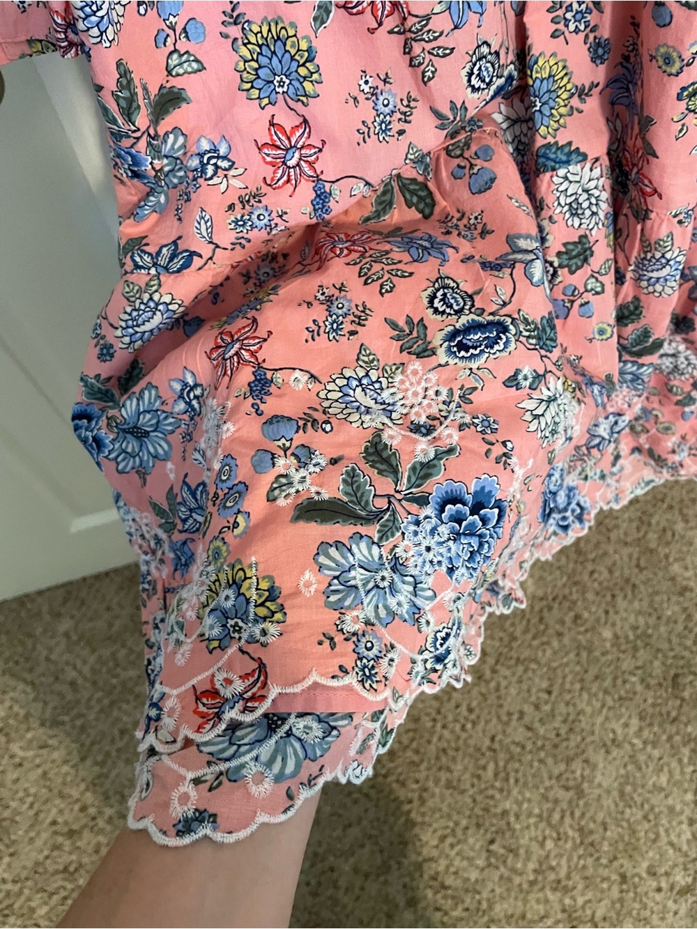 Loft midi Floral Cotton Dress - Picture 5 of 8